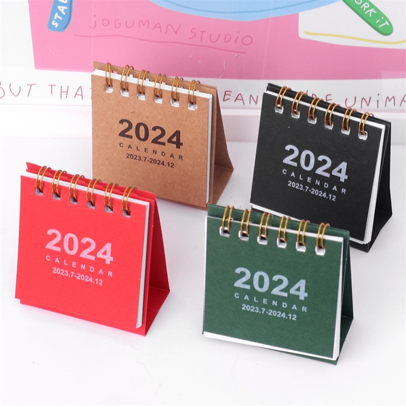 Lịch Để Bàn 2024 mini Đơn Giản Dùng Ghi Chú Lên Kế Hoạch Năm Mới / Văn Phòng / Trường Học