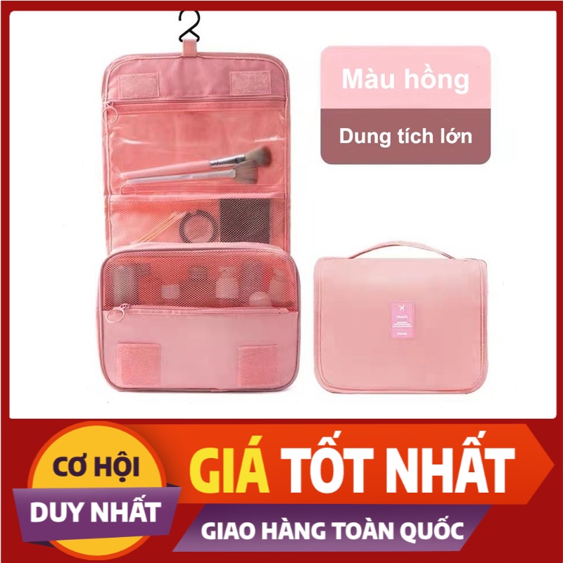 Túi đựng đồ cá nhân chống thấm đa năng đựng mỹ phẩm đồ du lịch cao cấp có móc treo tiện lợi (Xả Rẻ Lấy 5*)