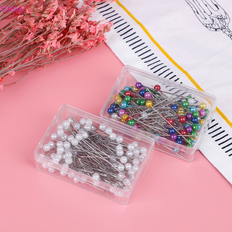 Nba Set 100 Ghim Đầu Ngọc Trai Dùng May Vá Quần Áo diy vn