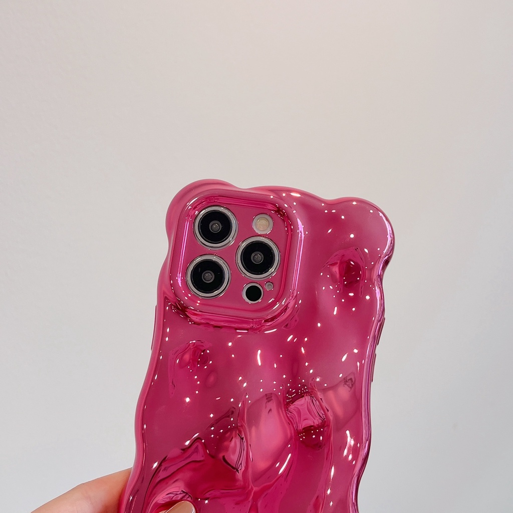 Ốp Điện Thoại Mạ Điện Họa Tiết Hoa Hồng & Bong Bóng Cho iphone 15 promax 15 14 pro max 14pro 14 13 pro max 12 pro max 11