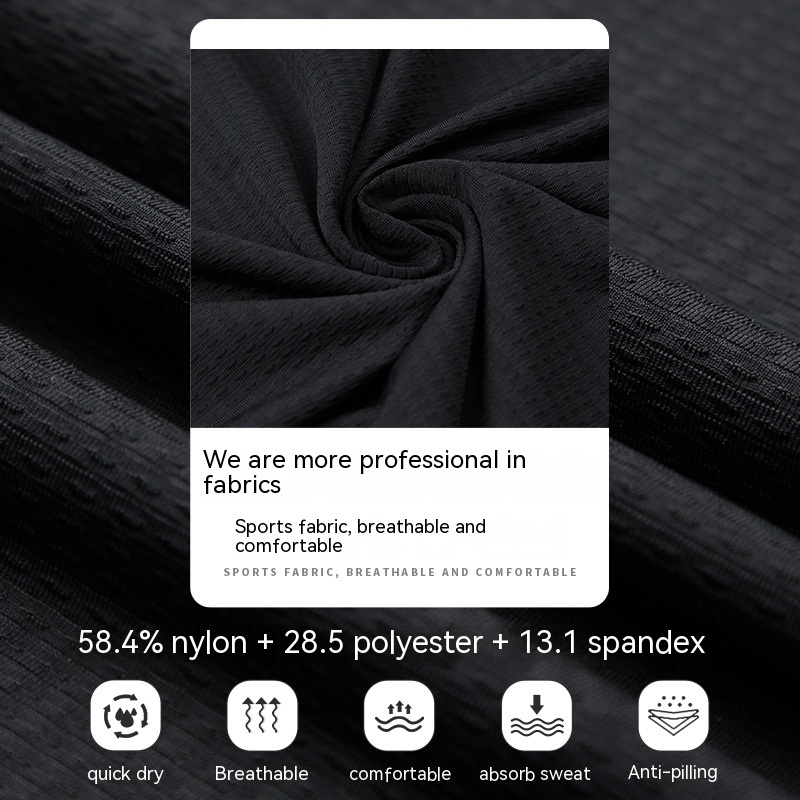 Áo Thun Thể Thao Cổ Tròn Màu Trơn Thoáng Khí Nhanh Khô Thời Trang Mùa Hè Cho Nam