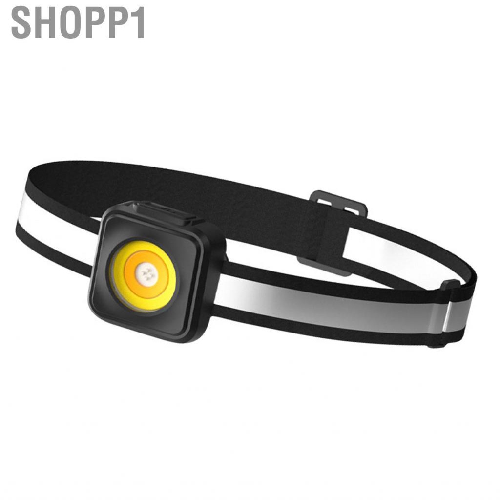 Shopp1 Headlamp Flashlight Type C XPG Bulb  Slip 3 Level Brightness Adjustable Rechargeable Headlight for Camping Running