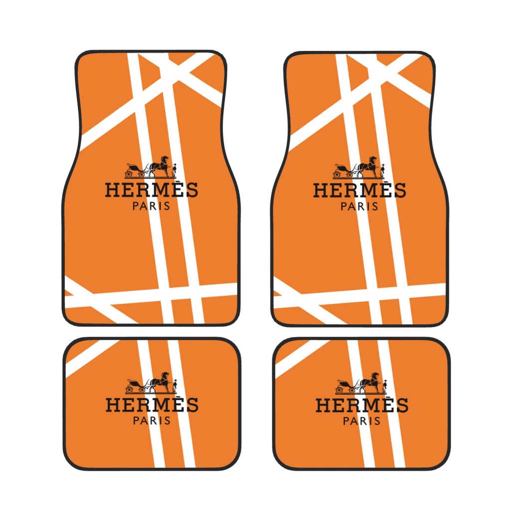 Bộ 4 Miếng Thảm Lót Sàn Xe Hơi herme Chống Trượt Thông Dụng