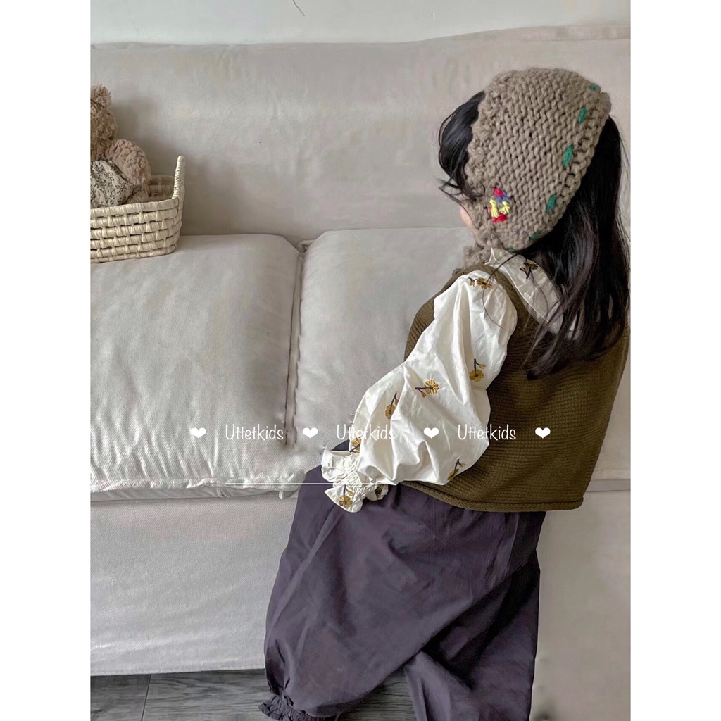 BĂNG ĐÔ LEN PHONG CÁCH HÀN QUỐC CHO BÉ GÁI MÙA THU ĐÔNG