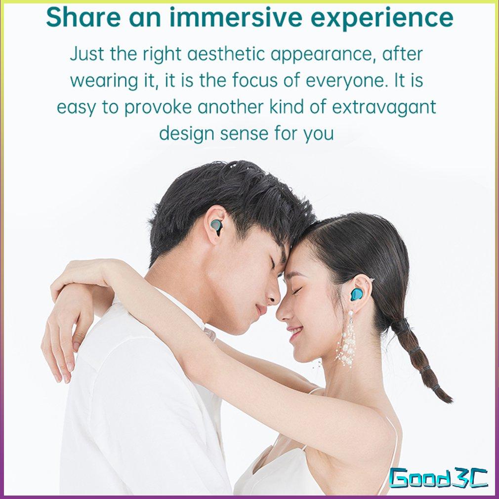 M22 LED Digital Display Earphones Two-person Wireless Couple Earphone