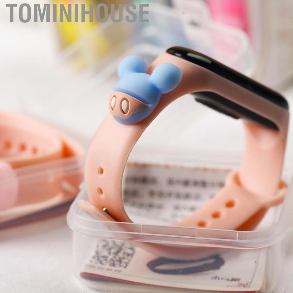 Tominihouse Children Cartoon Sports Watch  Touch Student Electronic with Figure Decoration