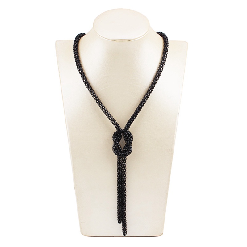 Niceme Vòng Cổ choker Dài Thắt Nút Đơn Giản Thời Trang Phong Cách bohemian Cho Nữ