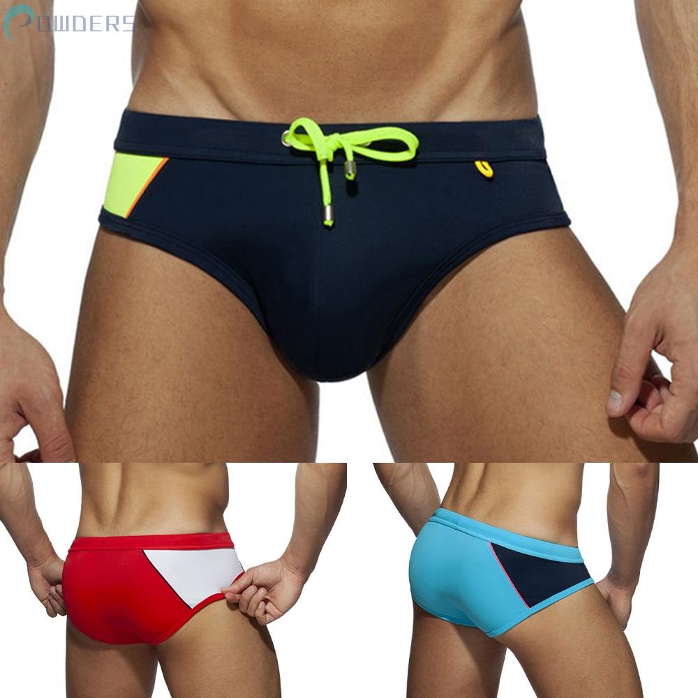 Sexy Swimwear Adjustable Beach Bikini Briefs Color Drawstrings Elastic