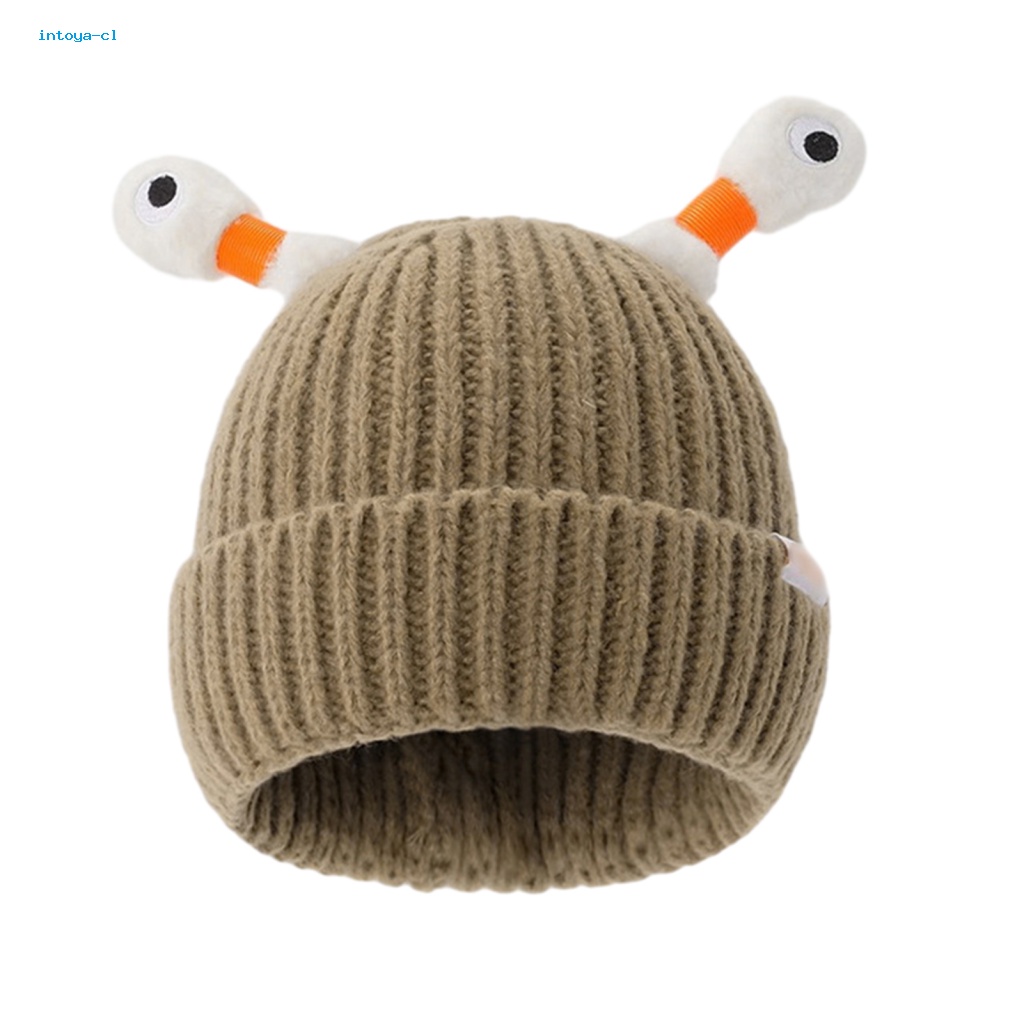 Intoya Mũ Len beanie Dệt Kim Có Đèn led Phát Sáng Kiểu Hoạt Hình Vui Nhộn Chống Mài Mòn Giữ Ấm Mùa Đông Nam Á Á Ánh Sáng Yêu Thích Của Người Mua Sắm