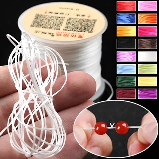 9m / cuộn dây đính hạt pha lê co giãn mạnh 1 mm cho vòng tay co giãn dây vòng cổ diy trang sức làm dây dòng