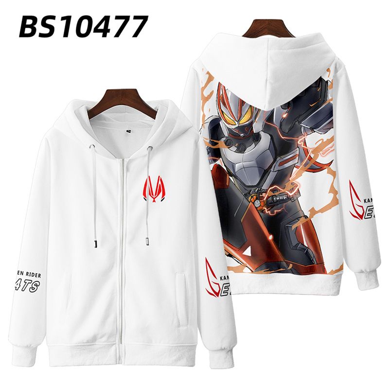 Áo Hoodie Tay Dài Có Khóa Kéo In Họa Tiết kamen rider Gstes dgp 3d Thời Trang Mùa Thu Cho Nam Và Nữ