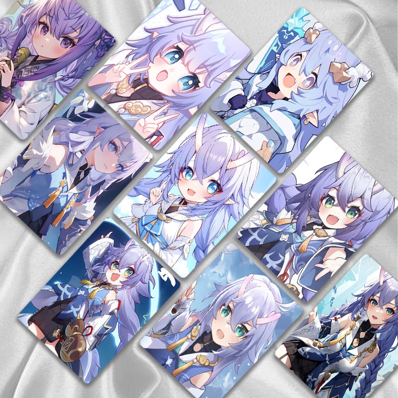 Bailu Honkai Impact 3 Photocard Flash Laser Lomo Card
