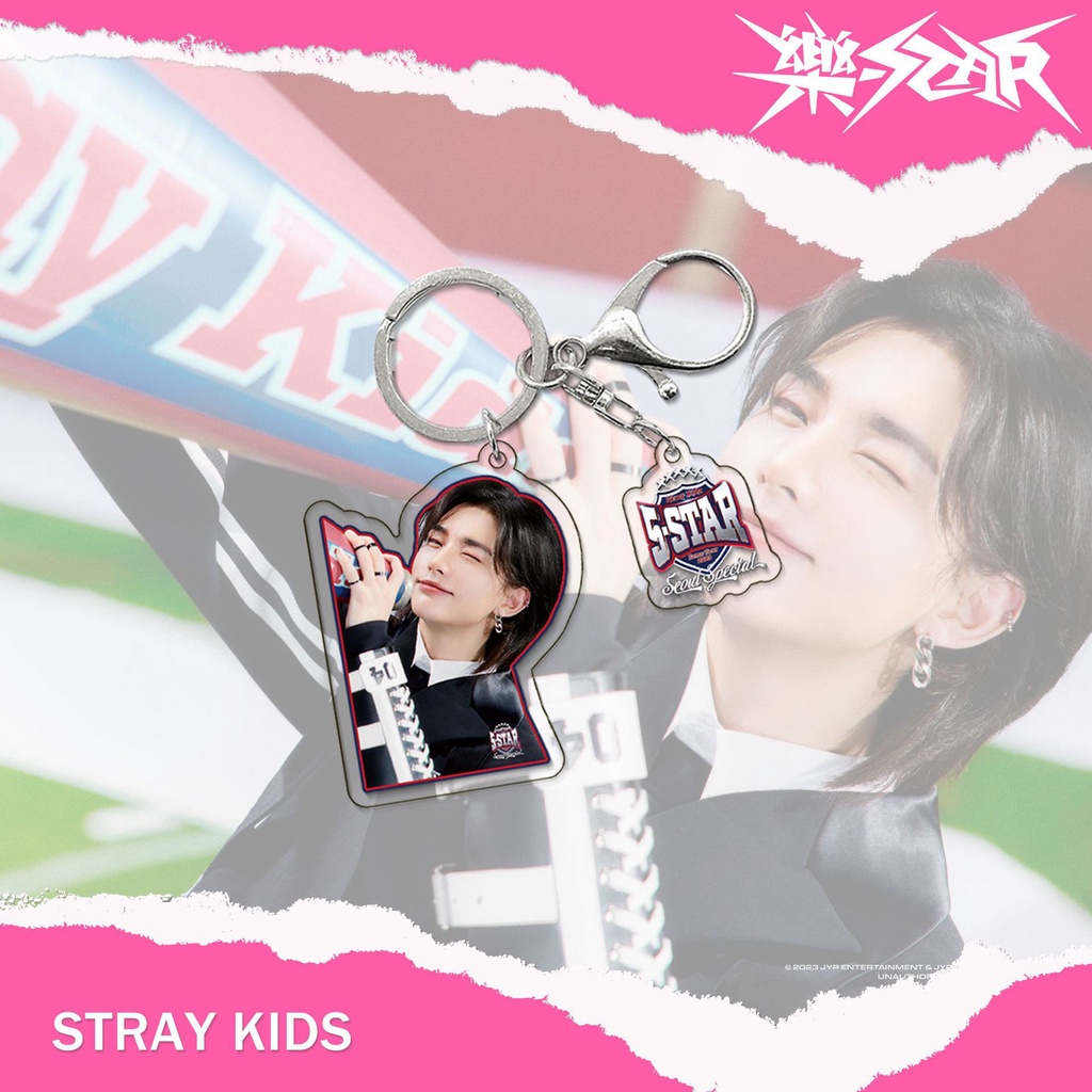 Album Mới Của Nhóm Nhạc kpop stray kids  Móc Khóa hwang hyun chen peripheral Bằng acrylic Quyến Rũ