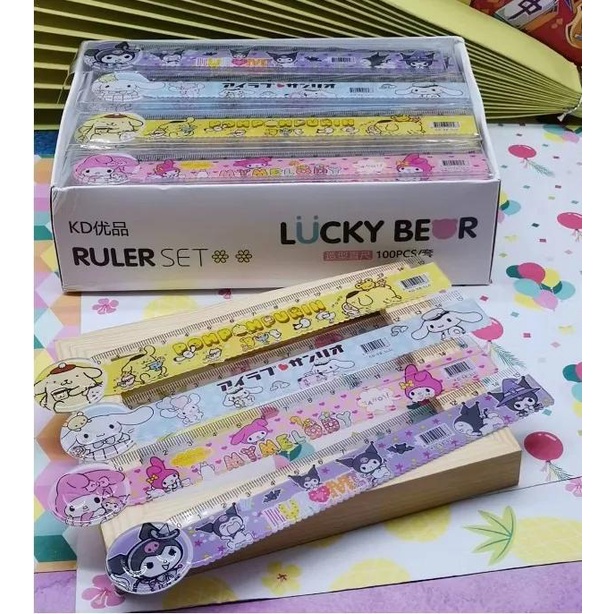 Thước Cuộn 15cm Hình sanrio kuromi melody Dễ Thương Cho Học Sinh