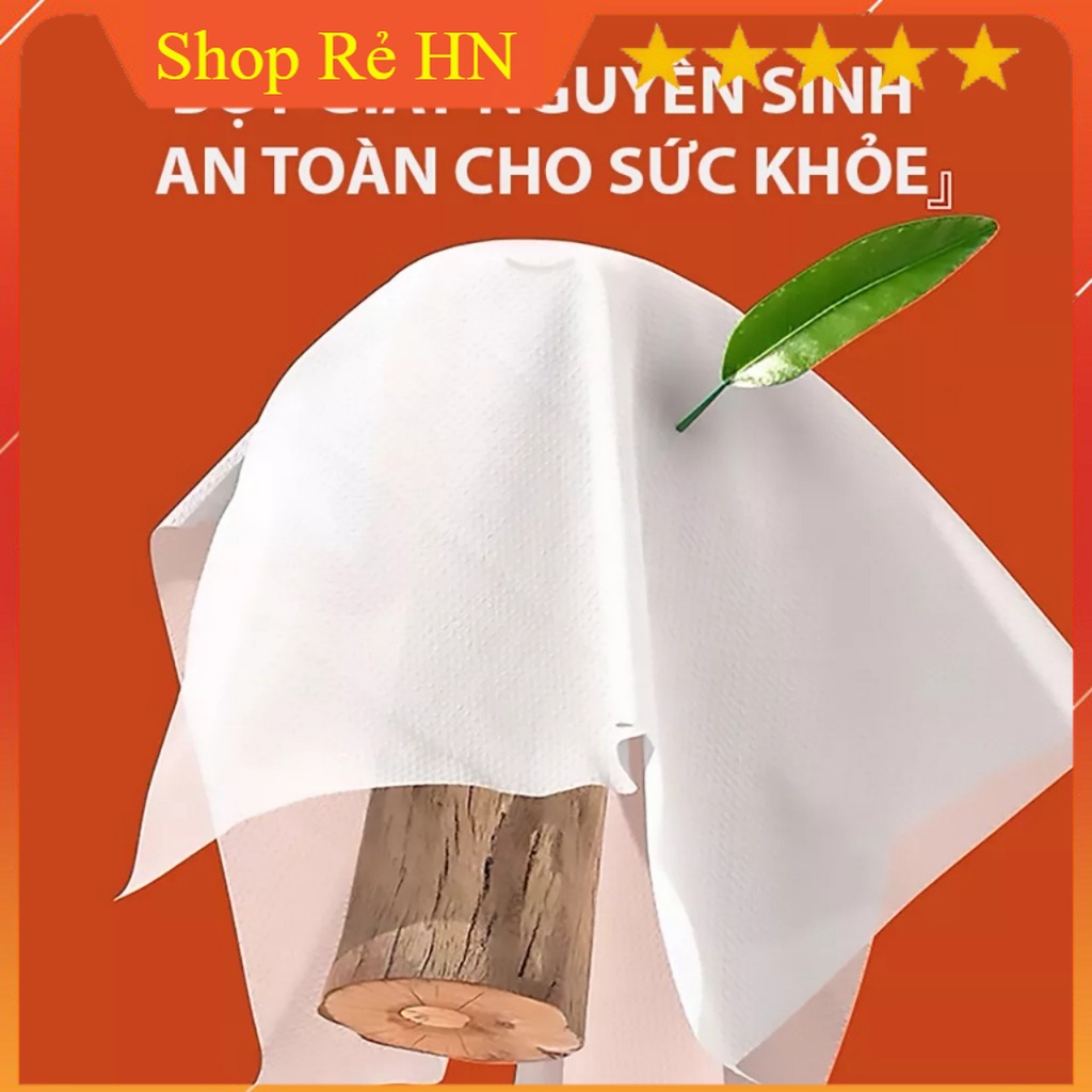 1280 Tờ 1 Bịch Giấy Vệ Sinh Treo Tường Tặng Kèm Móc Treo Tường - Hàng Loại 1