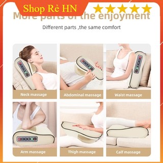 Gối massage cổ vai gáy, máy massage, gối massage hồng ngoại 20 bi cao cấp hỗ trợ mát xa vùng cổ,vai gáy hiệu quả.