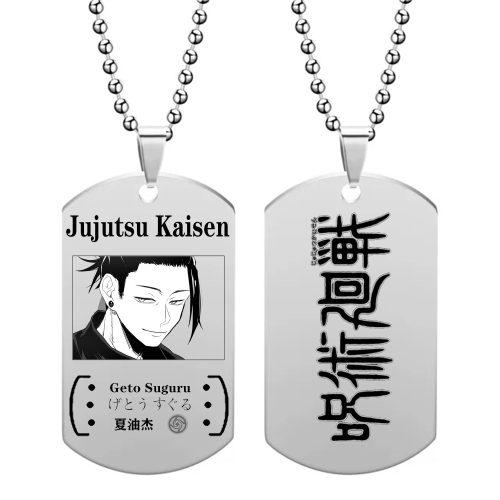Vòng cổ Mặt Thép Không Gỉ Hóa Trang Nhân Vật jujutsu kaisen gojo geto suguru ryomen sukuna