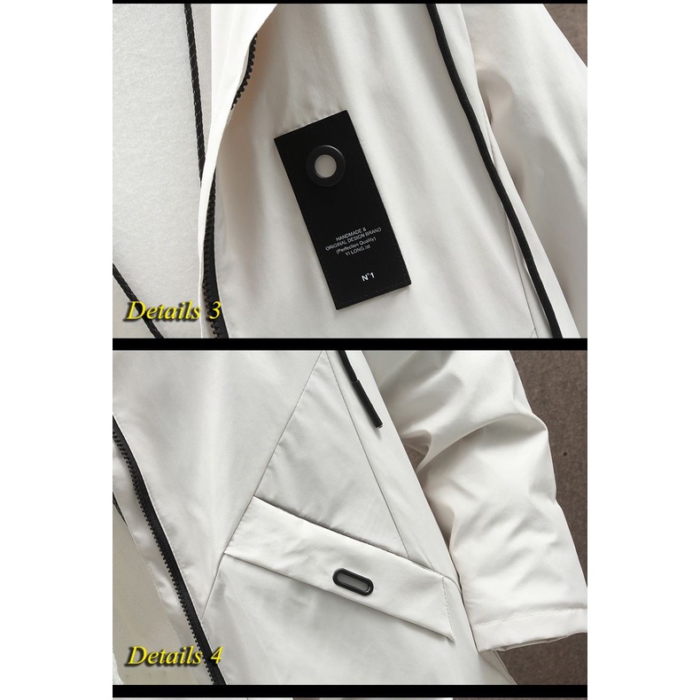 Áo Khoác Nam Dáng Dài Có Nón Thời Trang Thu Đông Mới Cỡ m-4xl