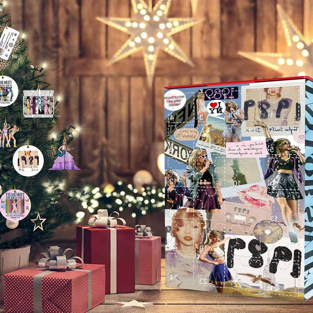 Taylor Christmas Advent Calendar Blind Box DIY Creative Bracelet Keychain Surprise Gift