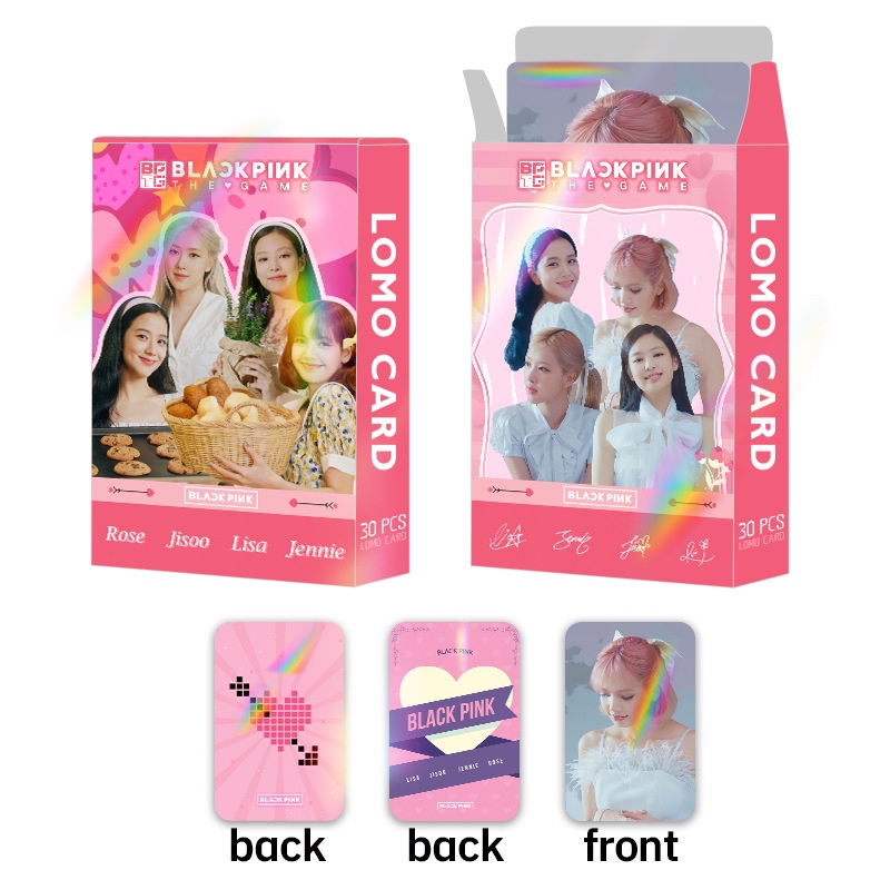 Blackpink THE GAME BPTG Laser Flash Lomo Card Photocard