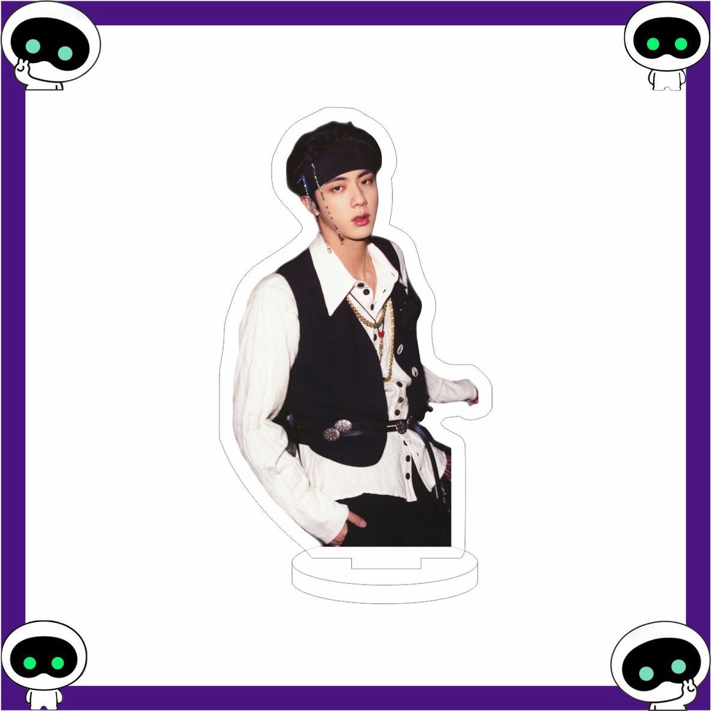 Khuôn acrylic Hai Mặt In Hình Nhóm Nhạc kpop bts jin Mới