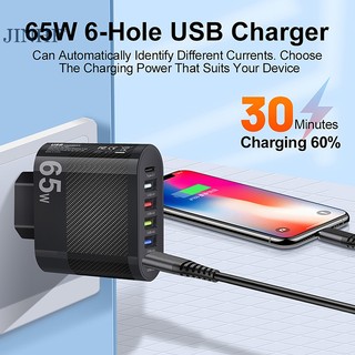Cốc Sạc Nhanh pd 65w 4 Cổng usb Cho xiaomi iphone samsung huawei