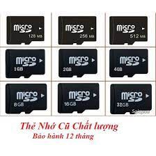 Thẻ Nhớ Micro SD Cũ Chất Lượng Giá Tốt 2G/4G//8G-CAM KẾT HÀNG CHUẨN