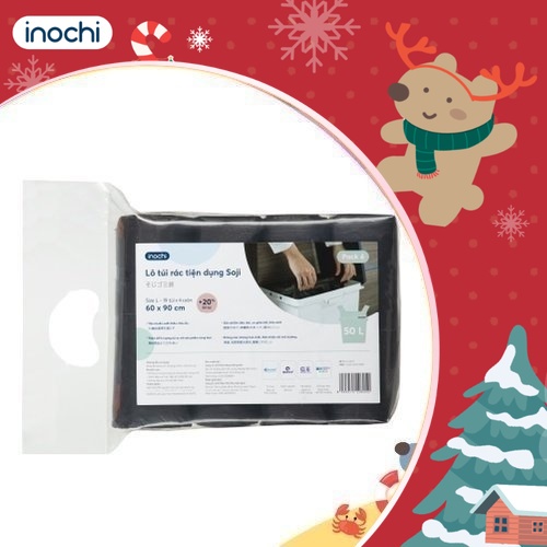 Lô túi rác tiện dụng Inochi - Soji 4 x 10L,25L,50L(có quai cầm)