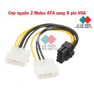 Dây cáp nguồn 2 molex ata sang 8pin cho card vga đồ họa