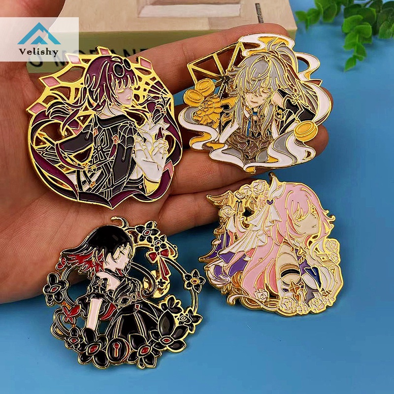 Ghim Cài Áo Kim Loại Hình honkai 3 elysia game honkai Tác Động Cho Ba Lô