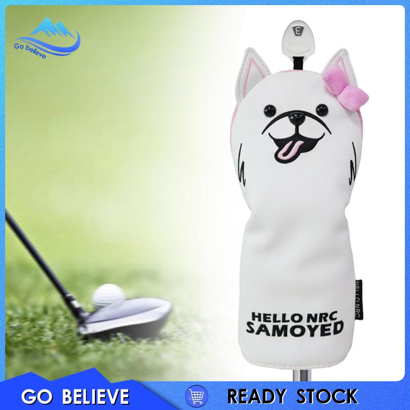 Vỏ Bọc Đầu Gậy Đánh golf Bằng Da pu Lót Lông Cừu Cổ Dài Chống Mòn