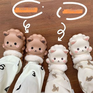 Dép cotton Đi Trong Nhà Chống Trượt Giữ Ấm Mùa Đông Có Thể Tháo Rời Cho Nữ