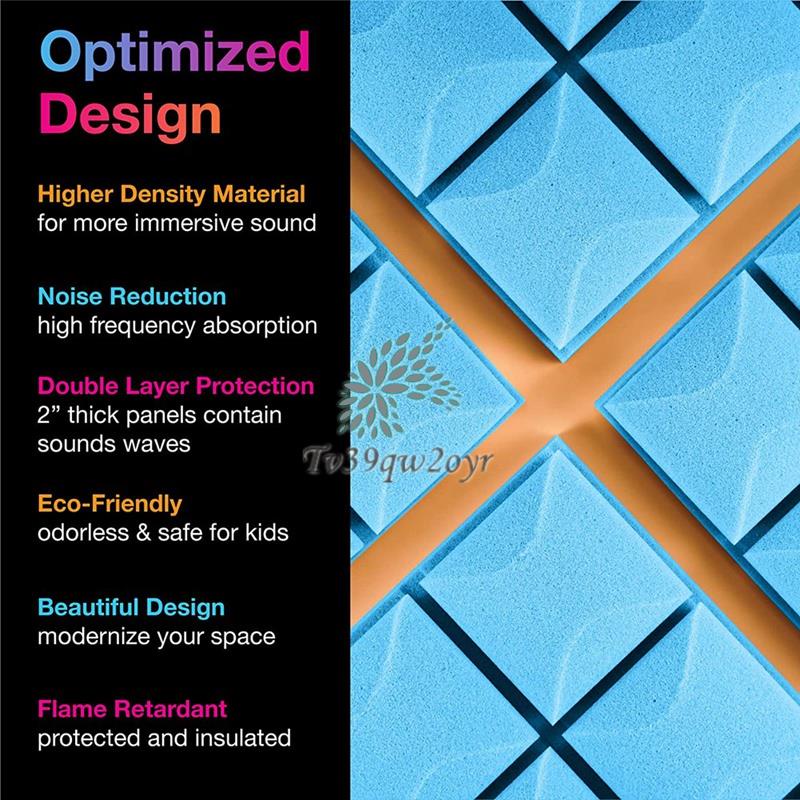 Set 5 Tấm Xốp Cách Âm Kích Thước 30x30x5cm Cho Phòng Thu Âm tv39qw2oyr