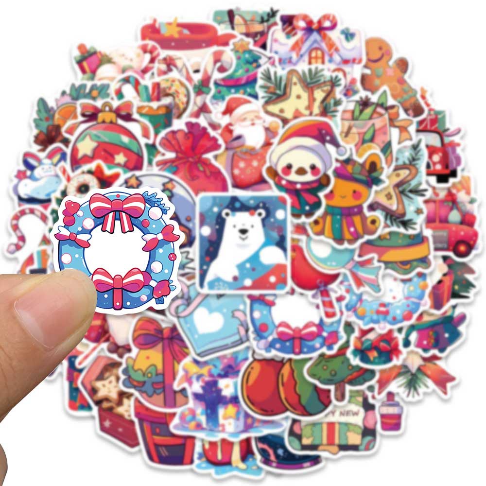 Bộ 50 Miếng Dán Trang Trí Mũ Bảo Hiểm / Xe Đạp / Mũ Bảo Hiểm Chống Thấm Nước In Họa Tiết graffiti Độc Đáo