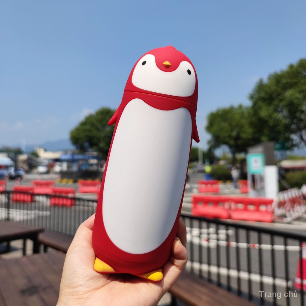 Bình Nước Cách Nhiệt Bằng Thép Không Gỉ Họa Tiết Hoạt Hình Dễ Thương