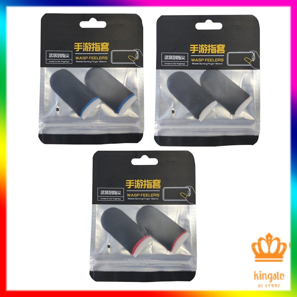 1 Cặp Ngón Tay Cũi Chống Trơn Trượt Chơi Game 18 Kim Sợi Đồng Độ Nhạy Cao Ngón Tay Cái Có Thoáng Khí Điện Thoại Ngón Tay Tay