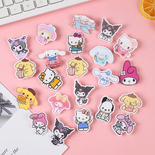 Sanrio Ghim Cài Ba Lô / Balo Hình Mèo hello kitty Bằng acrylic Dễ Thương Cho Nữ
