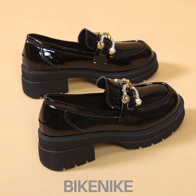 BIKENIKE Giày búp bê giày nữ 2023 NEW Mùa hè Vintage England phong cách thiết lập Mary Jane đơn giày2307345