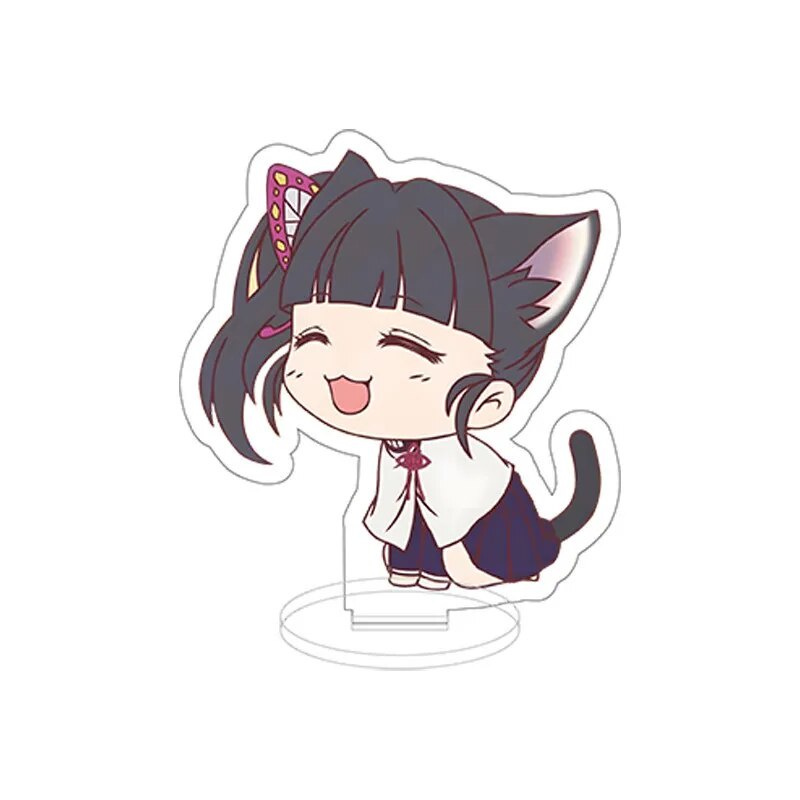 Mô hình Standee Demon Slayer!!!! Anime Figure Tanjirou Nezuko Zenitsu Inosuke Phụ kiện trang trí để bàn góc học tập