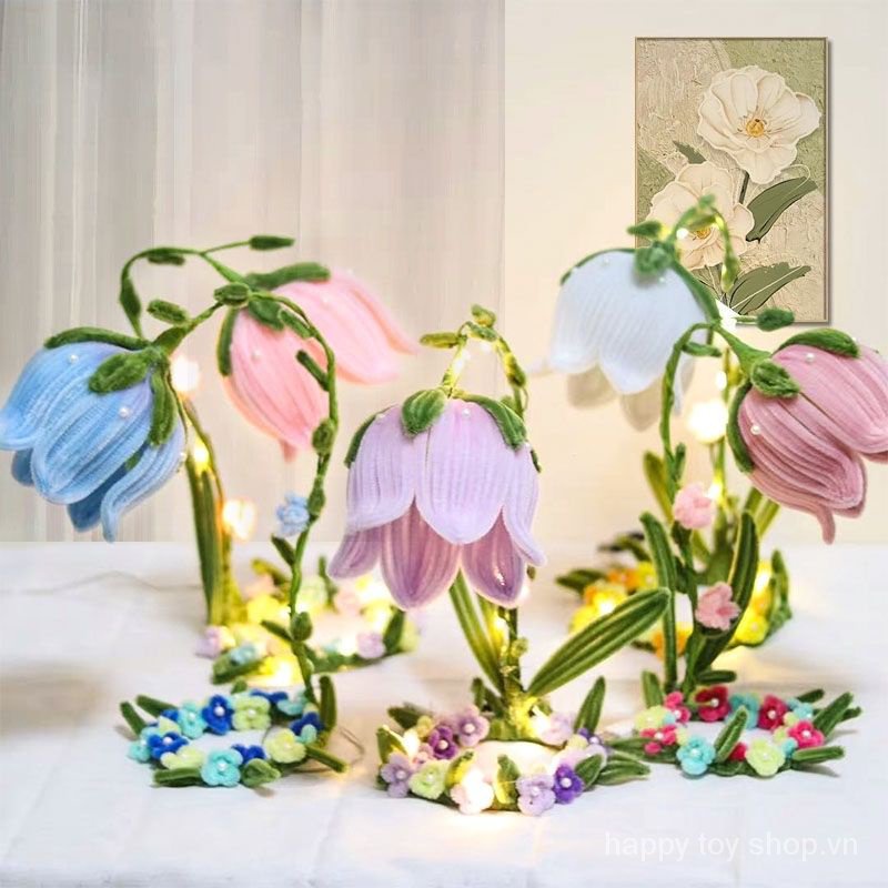 Lily of the valley Lồng Đèn Xoắn Làm Thủ Công diy Làm Quà Tặng Sinh Nhật Bạn Gái Sáng Tạo Trang Trí