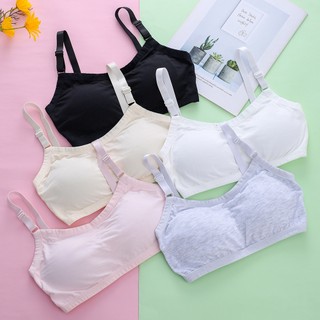 Áo Lót Cotton Một Mảnh Cố Định Ngực Không Gọng Thép Dành Cho Học Sinh Tiểu Học