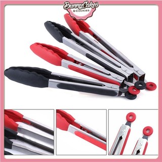 Kẹp gắp bánh, kẹp gắp thức ăn silicon chống trơn chịu nhiệt 21cm-26 cm