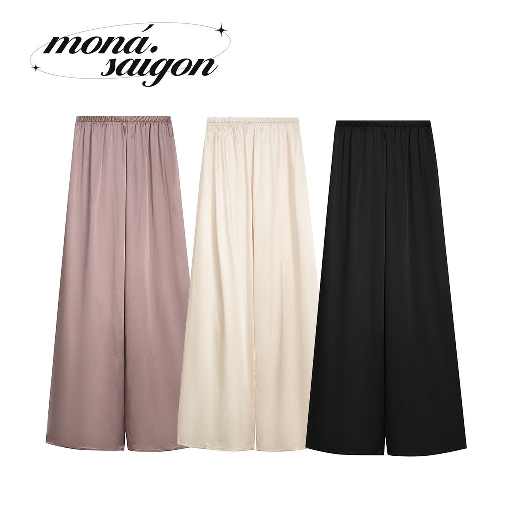 Quần dài lụa ống suông mặc Tết MONÁ - THỊ