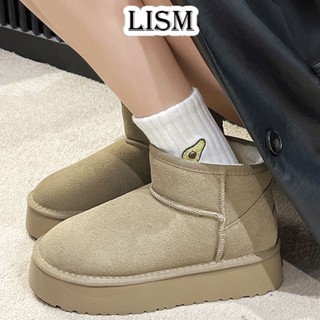  LISM giày đi tuyết boot Bốt Đi Tuyết Thời Trang Đơn Giản Cho Nữ bánh mì Nổi bật Lịch sự Dễ dàng phối đồ Đế linh hoạt FLF23C0L3F 51Z231223 