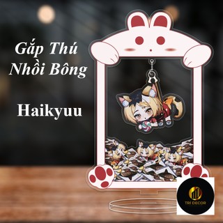 Mô hình gắp thú nhân vật anime haikyuu chibi có kèm thêm móc khoá