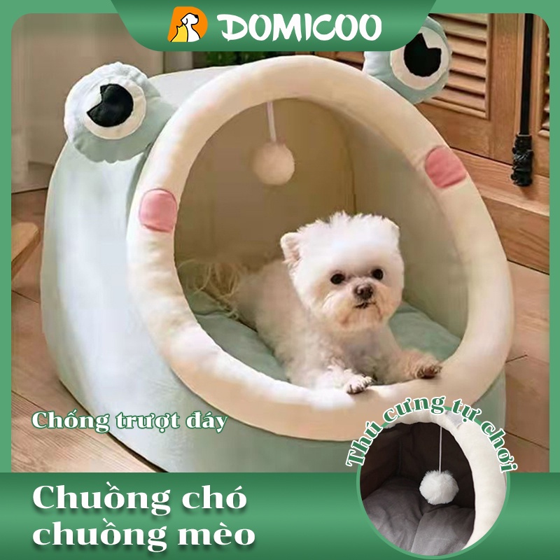 Domicoo Nhà Chó Mèo Mèo Giá Rẻ Giường Ngủ Giữ Ấm Bốn Mùa Có Thể Giặt Sạch Chuyển Hàng [tặng móc khóa]