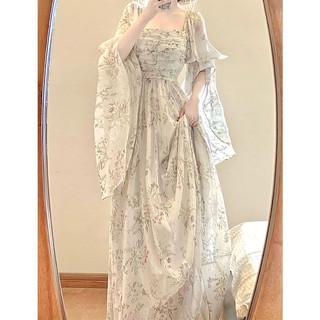 Đầm Công Chúa Họa Tiết Hoa Phong Cách Vintage Mùa Hè Cá Tính