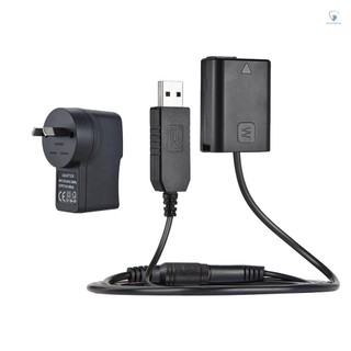 Andoer np-fw50 dummy battery + 5v 3a usb power adapter cable with power plug replacement for ac-pw20 for nex-3/5/6/7 series a33 a37 a35 a55 a7 a7r a7ii a6000 a6300