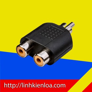 Jack chia av từ 1 ra 2 hoa sen - đầu chia av từ 1 ra 2 - jack loại tốt, cực bền