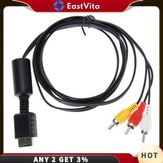 Dây cáp kết nối video 6ft 1.8m av sang rca tương thích với ps3 ps2